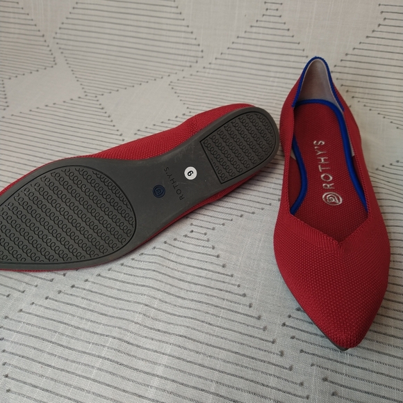 Rothy's Red and Blue Flats - Picture 4 of 5